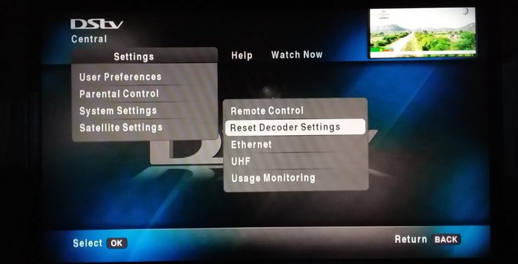 dstv no signal